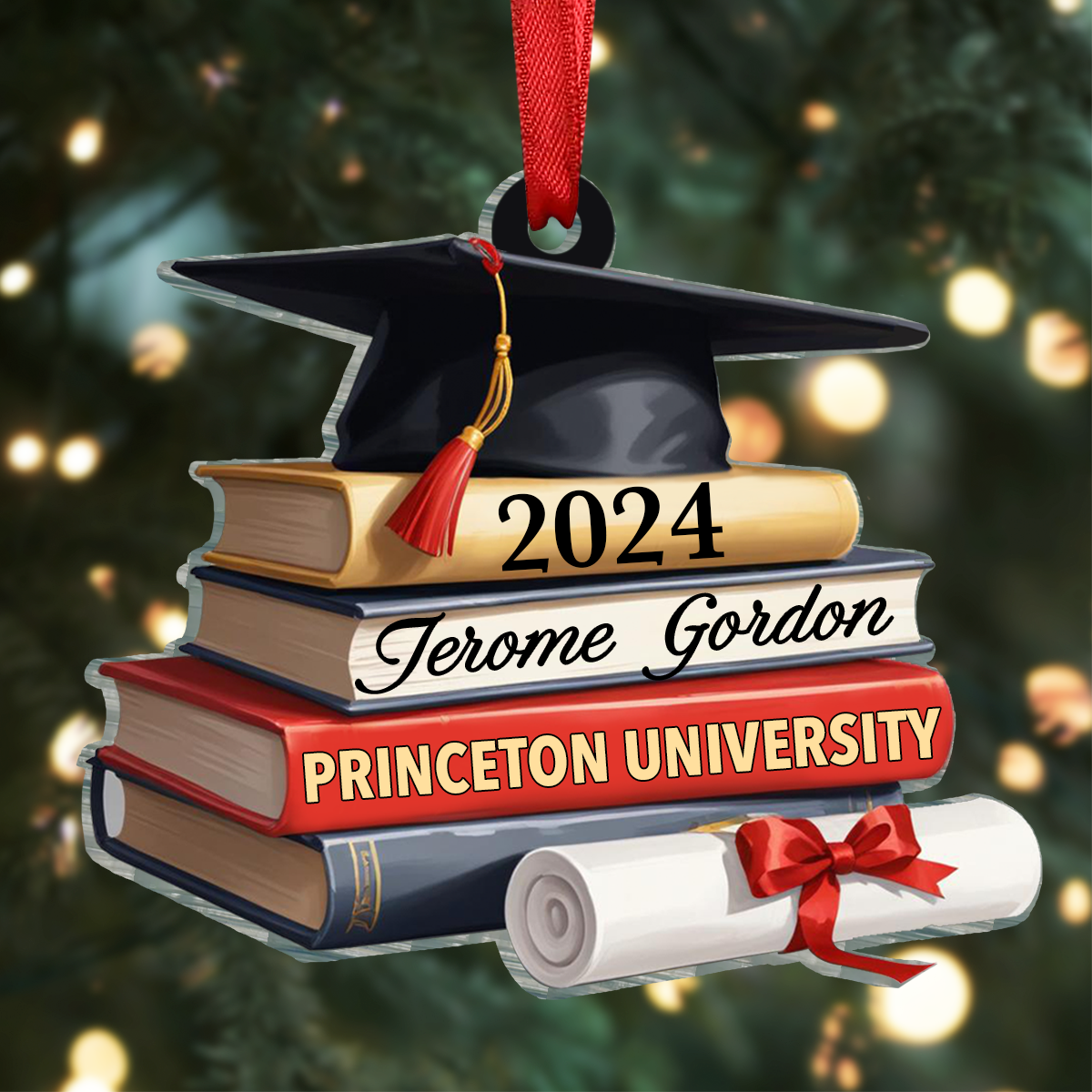 School Graduation - Personalized Custom Shaped Acrylic Ornament