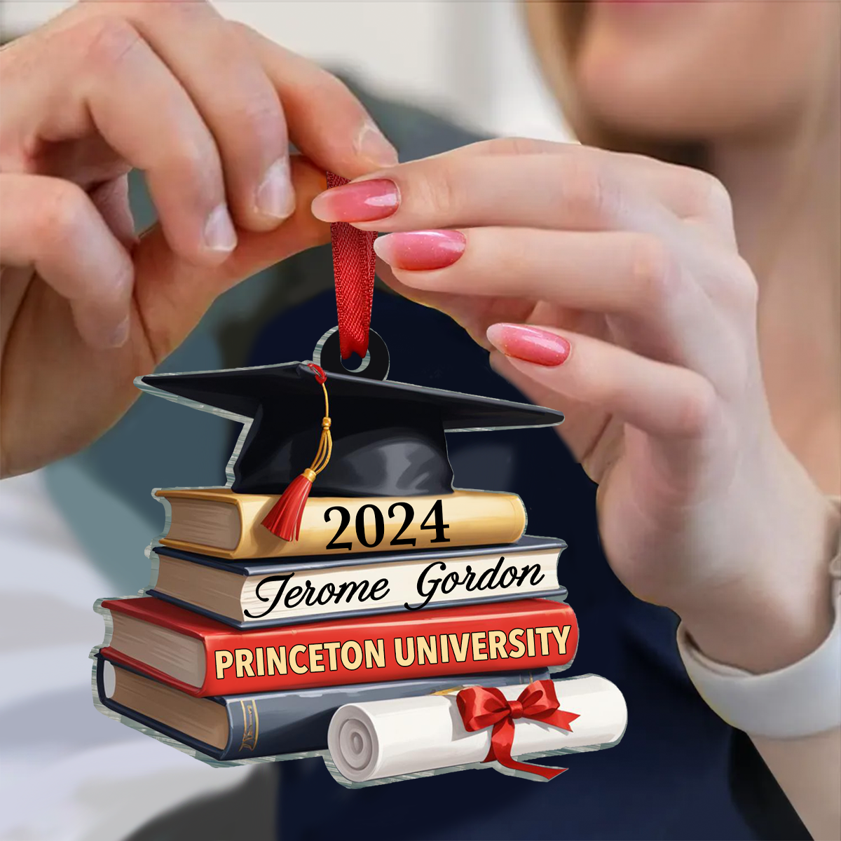 School Graduation - Personalized Custom Shaped Acrylic Ornament