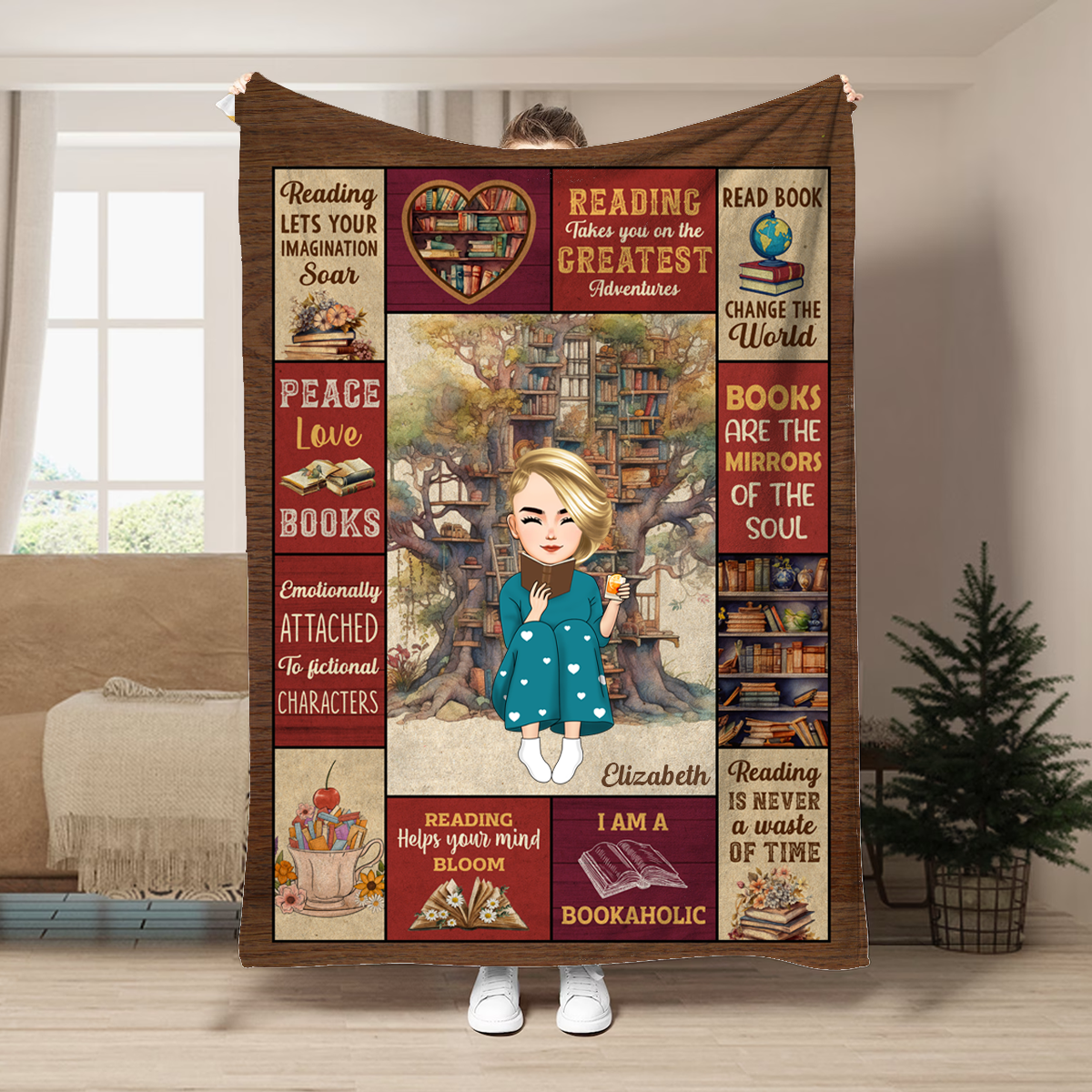 My Reading Blanket - Personalized Fleece Blanket