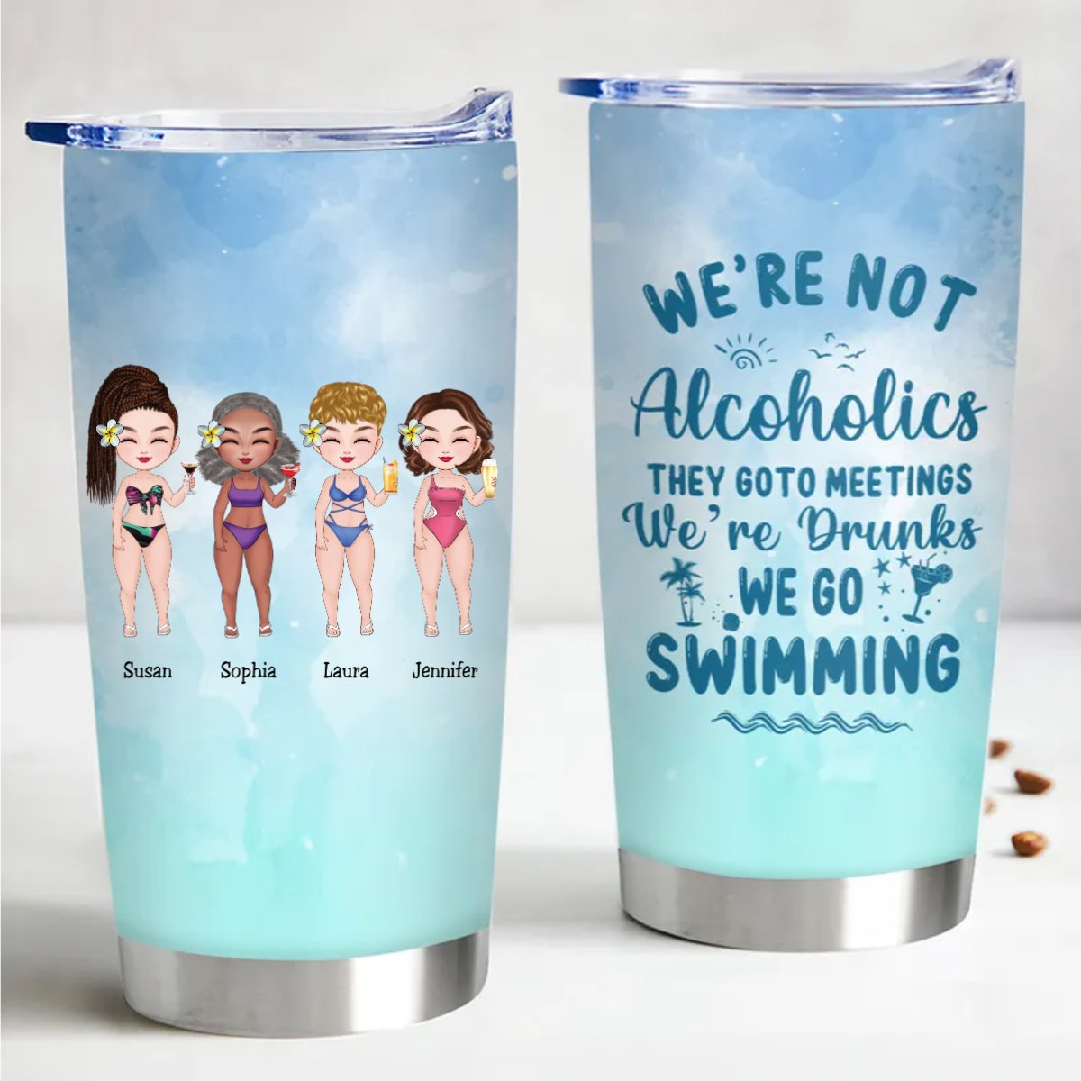 20oz Humorous Drinking Companion - Custom Insulated Tumbler - Makezbright Gifts