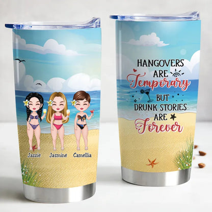 20oz Memories Last Longer Than Hangovers - Custom Insulated Tumbler - Makezbright Gifts