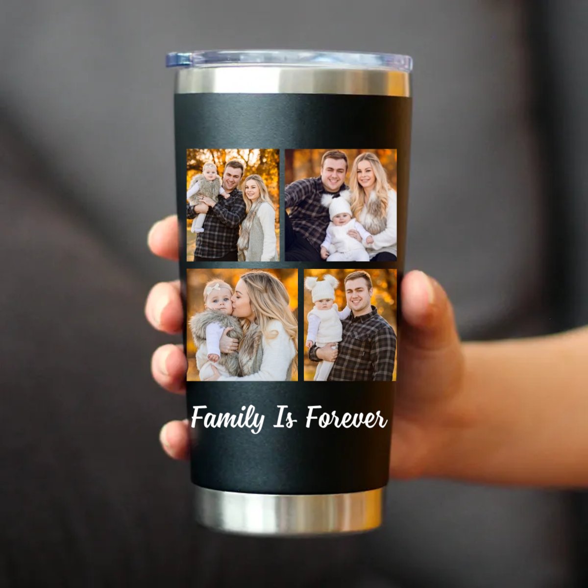 20oz Personalized Stainless Steel Tumbler - Leak Proof Insulated Cup - Makezbright Gifts