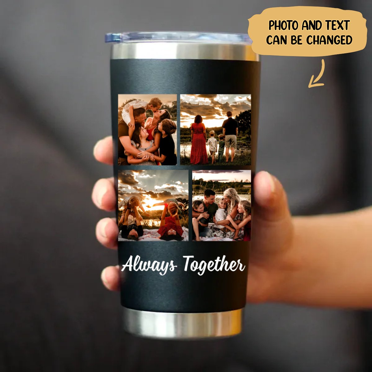 20oz Personalized Stainless Steel Tumbler - Leak Proof Insulated Cup - Makezbright Gifts