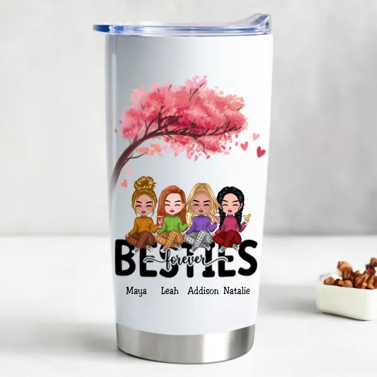 20oz Stainless Steel Insulated Tumbler - Customizable Drinkware - Makezbright Gifts