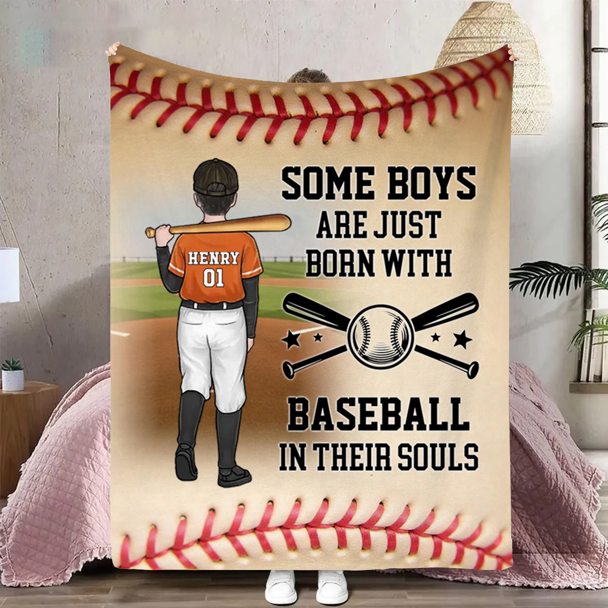 Practice Like You've Never Won - Family Personalized Custom Blanket - Gift For Family Members, Baseball Players, Baseball Lovers