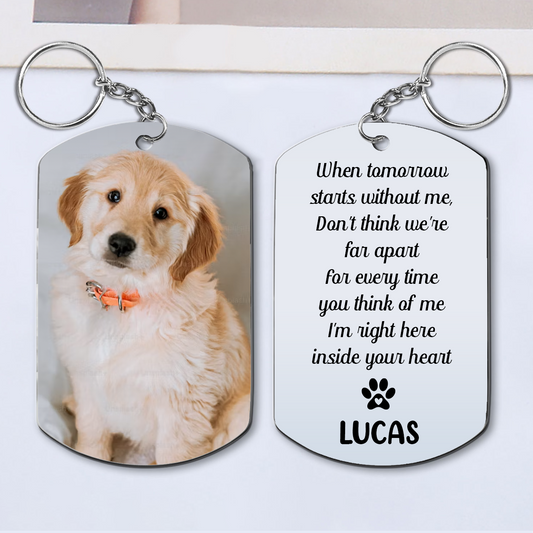 Dog Keychain Dog Memorial Gifts For Loss Of Dog - Personalized Keychains - Pet Memorial Gifts Cat Keychain