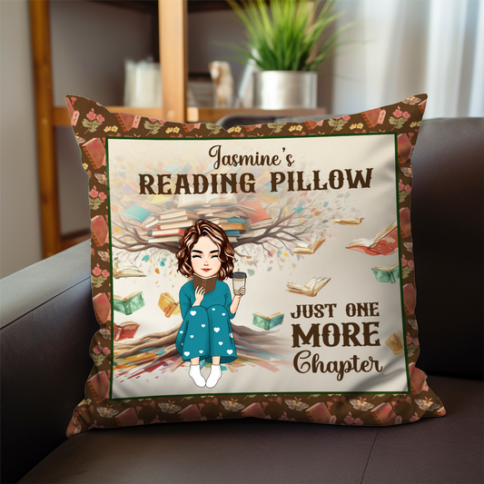 Reading Pillow Just One More Chapter - Personalized Pillow