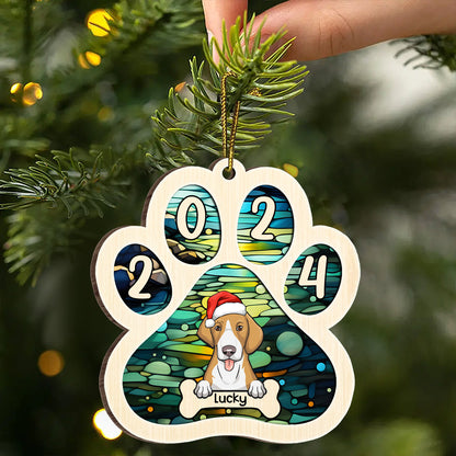 Have A Sweet Pawlidays - Dog & Cat Personalized Custom Ornament - Acrylic Paw Shaped - Christmas Gift For Pet Owners, Pet Lovers