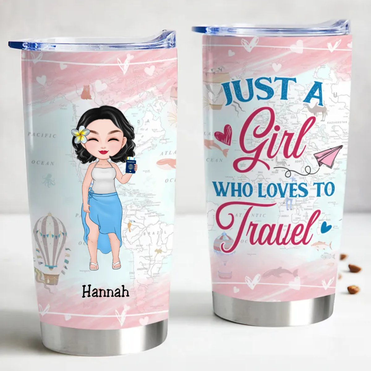 Adventure - Ready 20oz Personalized Stainless Steel Tumbler - Makezbright Gifts