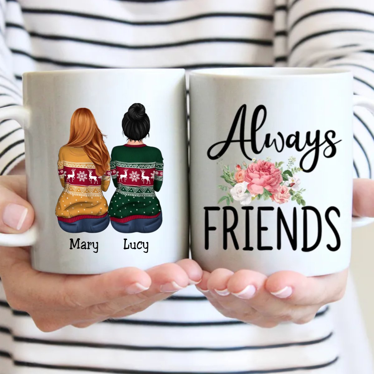 Always Friends - Personalized Mug - Makezbright Gifts