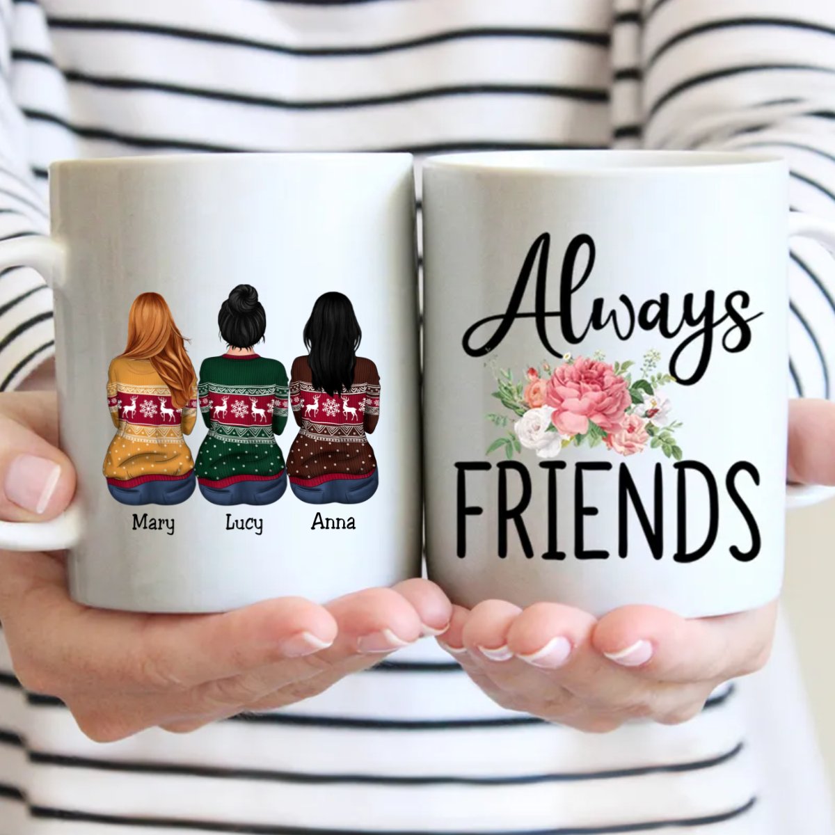 Always Friends - Personalized Mug - Makezbright Gifts