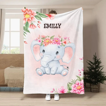 Baby - Newborn Baby Blanket - Personalized Blanket - Makezbright Gifts