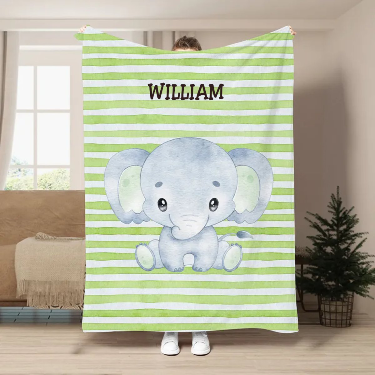 Baby - Newborn Baby Blanket - Personalized Blanket - Makezbright Gifts