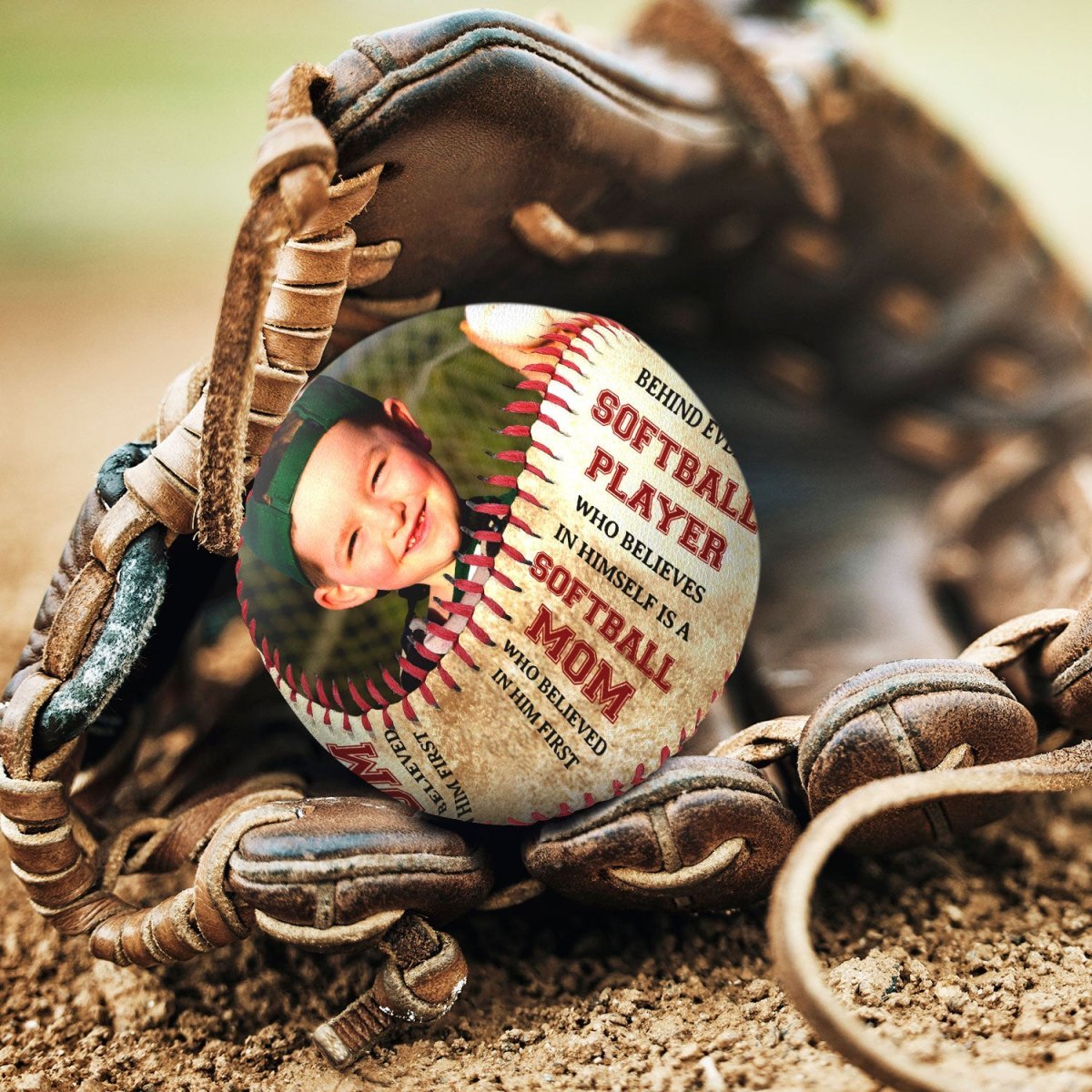 Baseball, Softball Players - Custom Photo Behind Every Baseball Player - Personalized Baseball, Softball - Makezbright Gifts