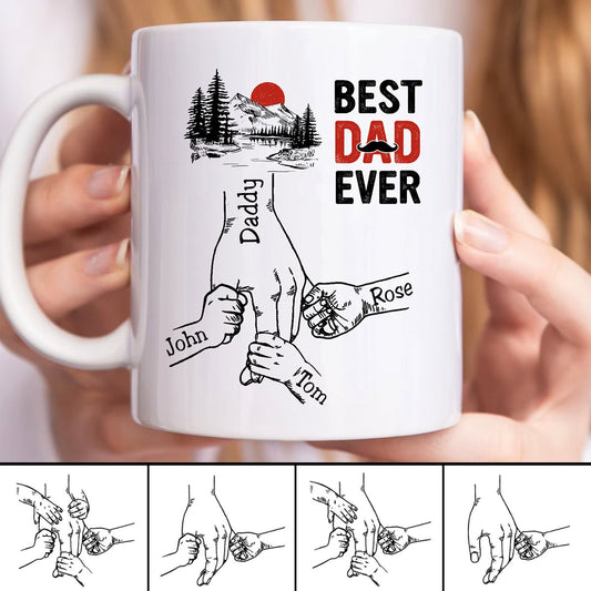 Best Dad Ever - Personalized Mug - Makezbright Gifts