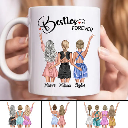 Besties - Besties Forever - Personalized Mug - Makezbright Gifts