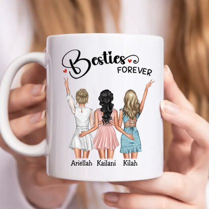 Besties - Besties Forever - Personalized Mug - Makezbright Gifts