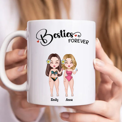 Besties - Besties Forever - Personalized Mug - Makezbright Gifts