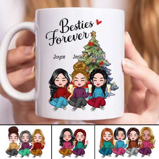 Besties - Besties Forever - Personalized Mug V1.1 - Makezbright Gifts