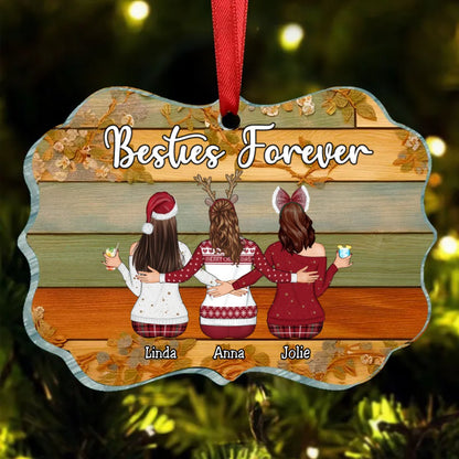 Besties - Besties Forever - Personalized Ornament - Makezbright Gifts