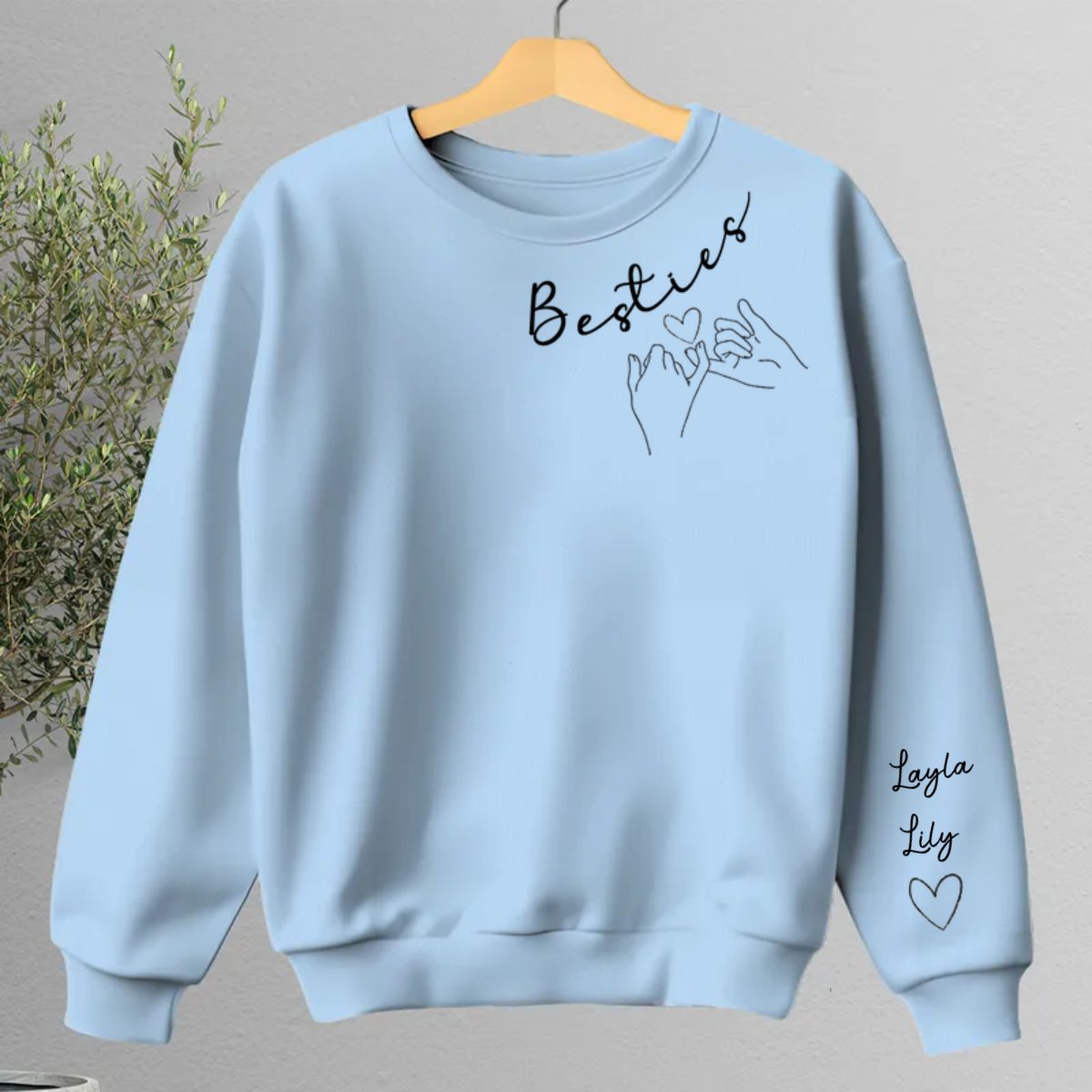 Besties - Besties Forever - Personalized Sweatshirt (BU) - Makezbright Gifts