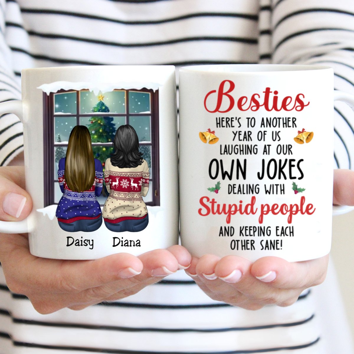 Besties - Besties Here's To Another Year Of Us - Personalized Mug (QH) - Makezbright Gifts