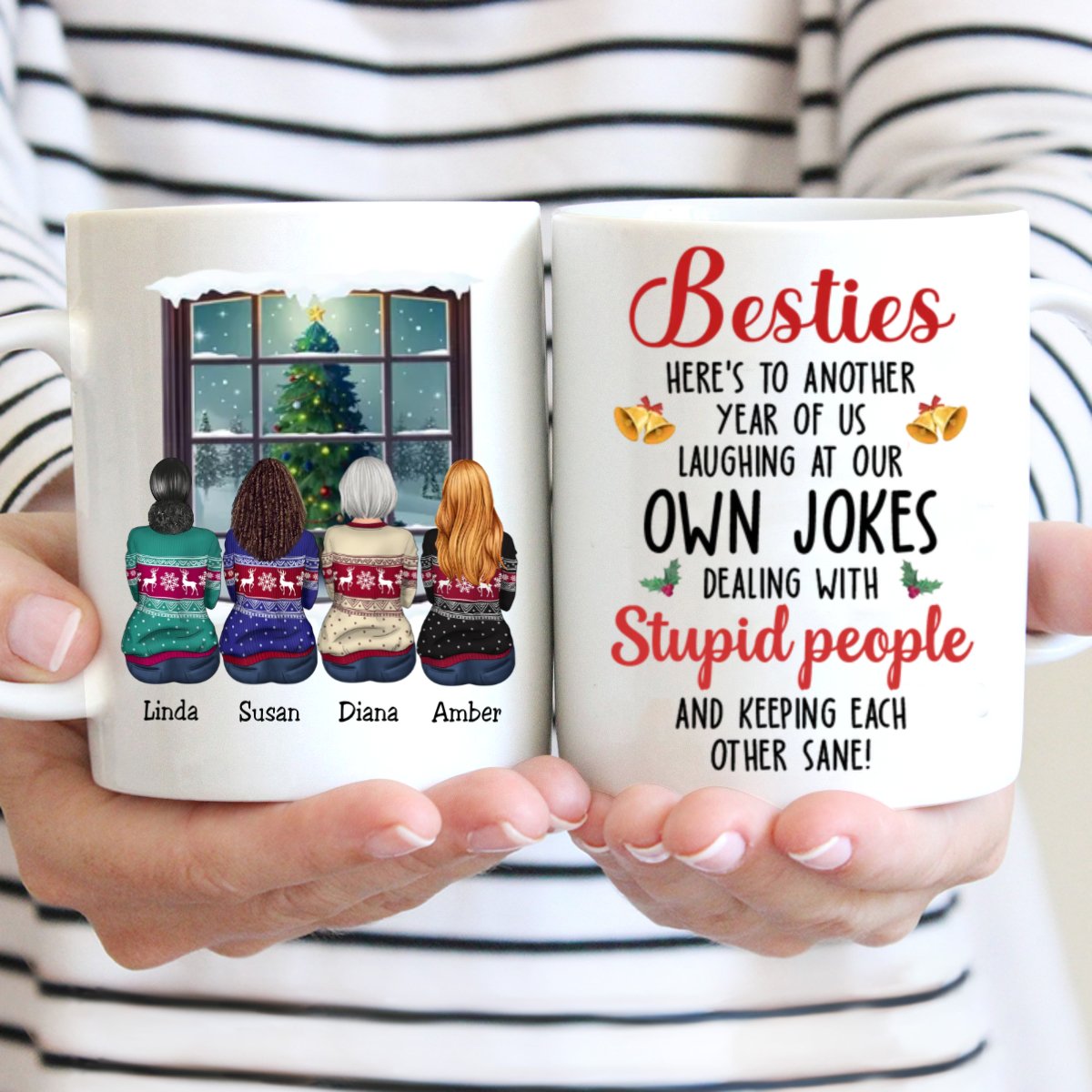 Besties - Besties Here's To Another Year Of Us - Personalized Mug (QH) - Makezbright Gifts