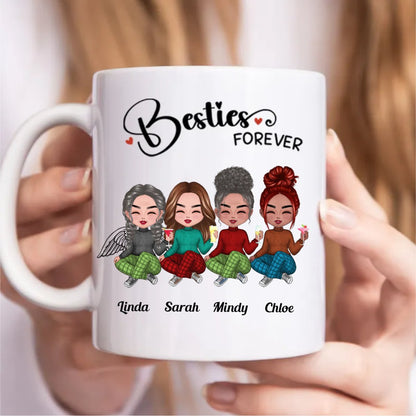 Besties Forever - Personalized Mug (NN) - Makezbright Gifts