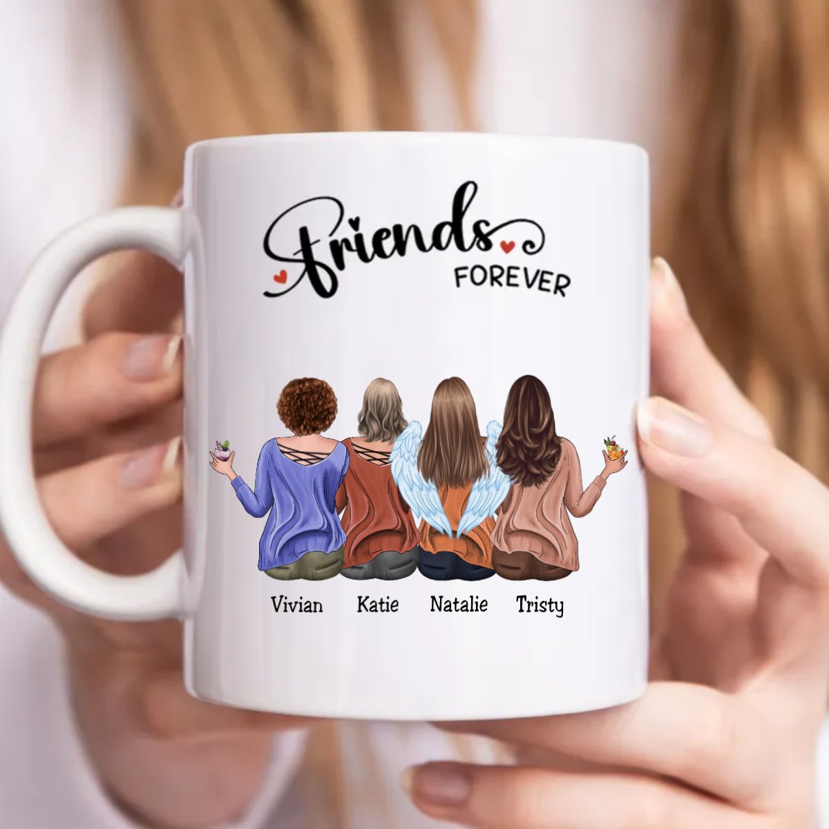 Besties - Friends Forever - Personalized Mug (Ver. 2) - Makezbright Gifts