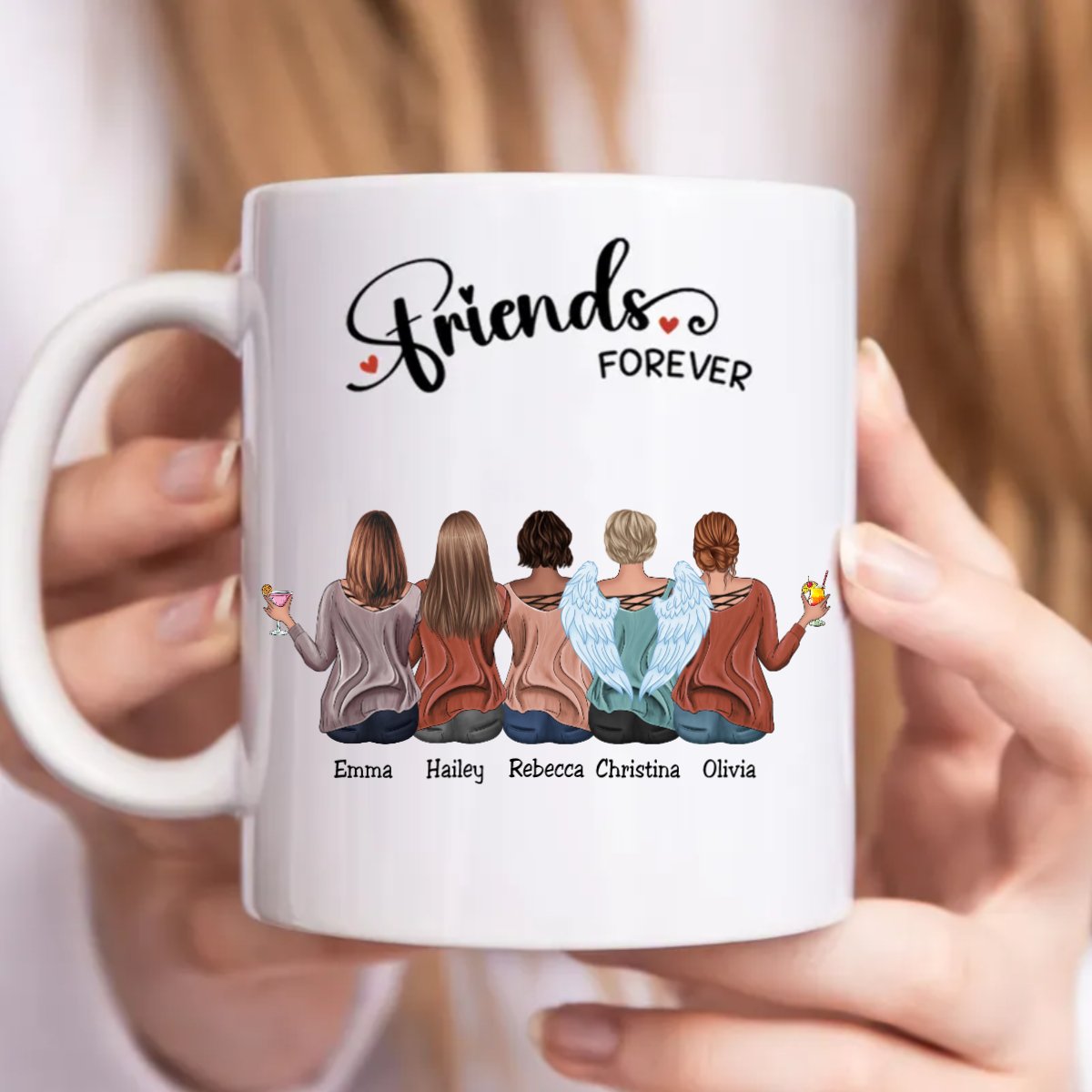 Besties - Friends Forever - Personalized Mug (Ver. 2) - Makezbright Gifts