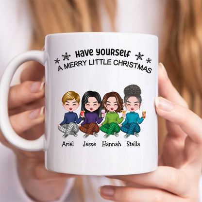 Besties - Have Yourself A Merry Little Christmas - Personalized Mug - Makezbright Gifts