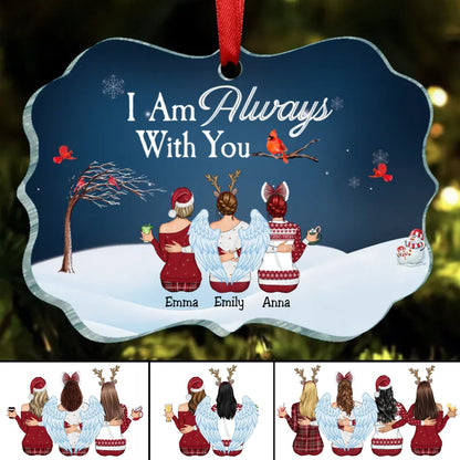 Besties - I Am Always With You - Personalized Acrylic Ornament - Makezbright Gifts