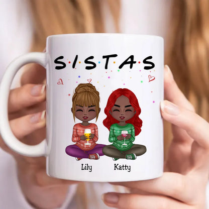 Besties - S.I.S.T.A.S - Personalized Mug - Makezbright Gifts