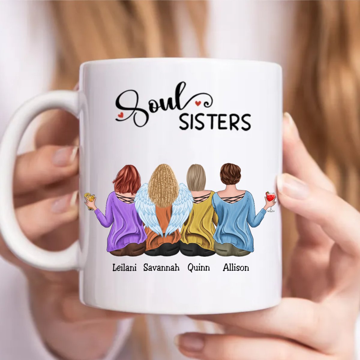 Besties - Soul Sisters - Personalized Mug (Ver. 2) - Makezbright Gifts