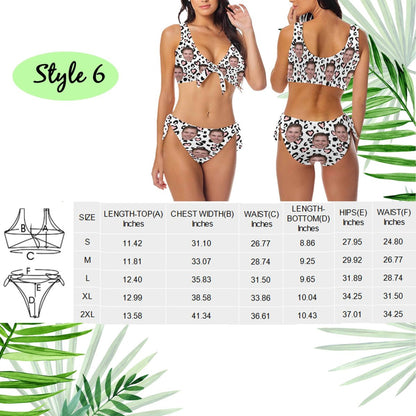 Bikini - Personalized One - Piece or Two - Piece Swimwear - Personalized Swimsuit - Makezbright Gifts