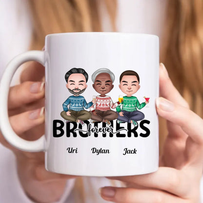 Brothers Forever - Personalized Mug - Makezbright Gifts