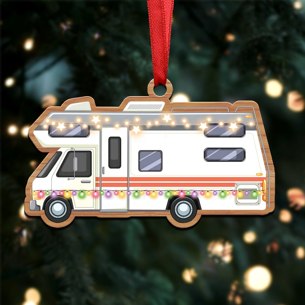 Camping Lovers - Camping Xmas Ornament - Christmas Acrylicen Ornament - Makezbright Gifts