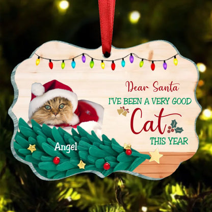 Cat Lovers - I've Been A Very Good Cat This Year - Personalized Ornament - Makezbright Gifts