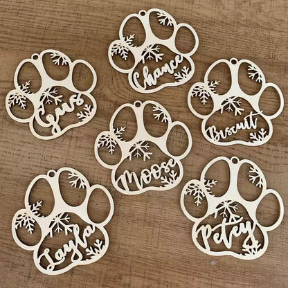 Cat Paw Memorial Ornament - Personalized Acrylicen Ornaments (Ver2) - Makezbright Gifts