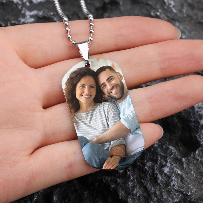 Couple - Congrats On Being My Husband You Lucky - Personalized Custom Necklace - Makezbright Gifts