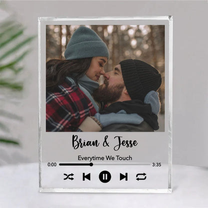 Couple - Custom Favorite Song - Personalized Acrylic Plaque - Makezbright Gifts