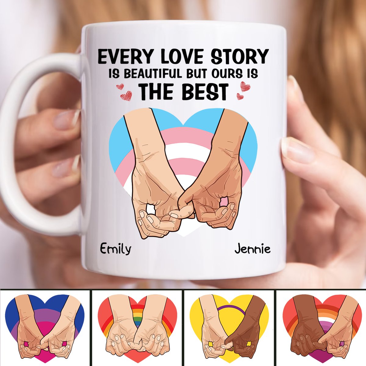 Couple - Every Love Story Is Beautiful But Ours Is The Best - Personalized Mug (TB) - Makezbright Gifts