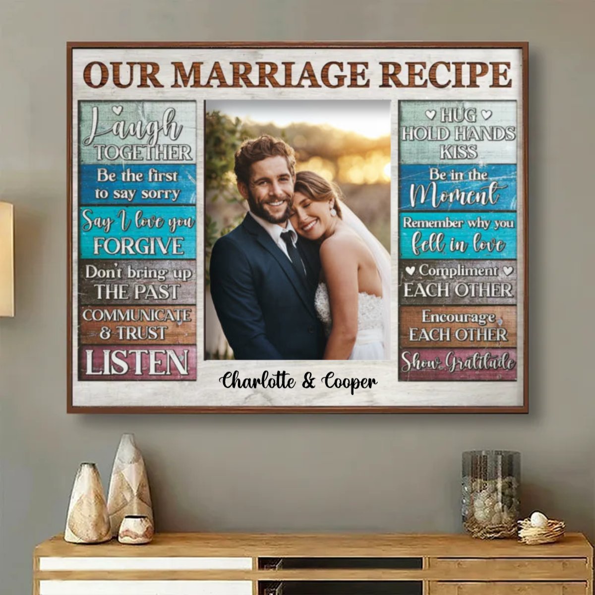 Couple - For Our Forever Love - Personalized Poster - Makezbright Gifts