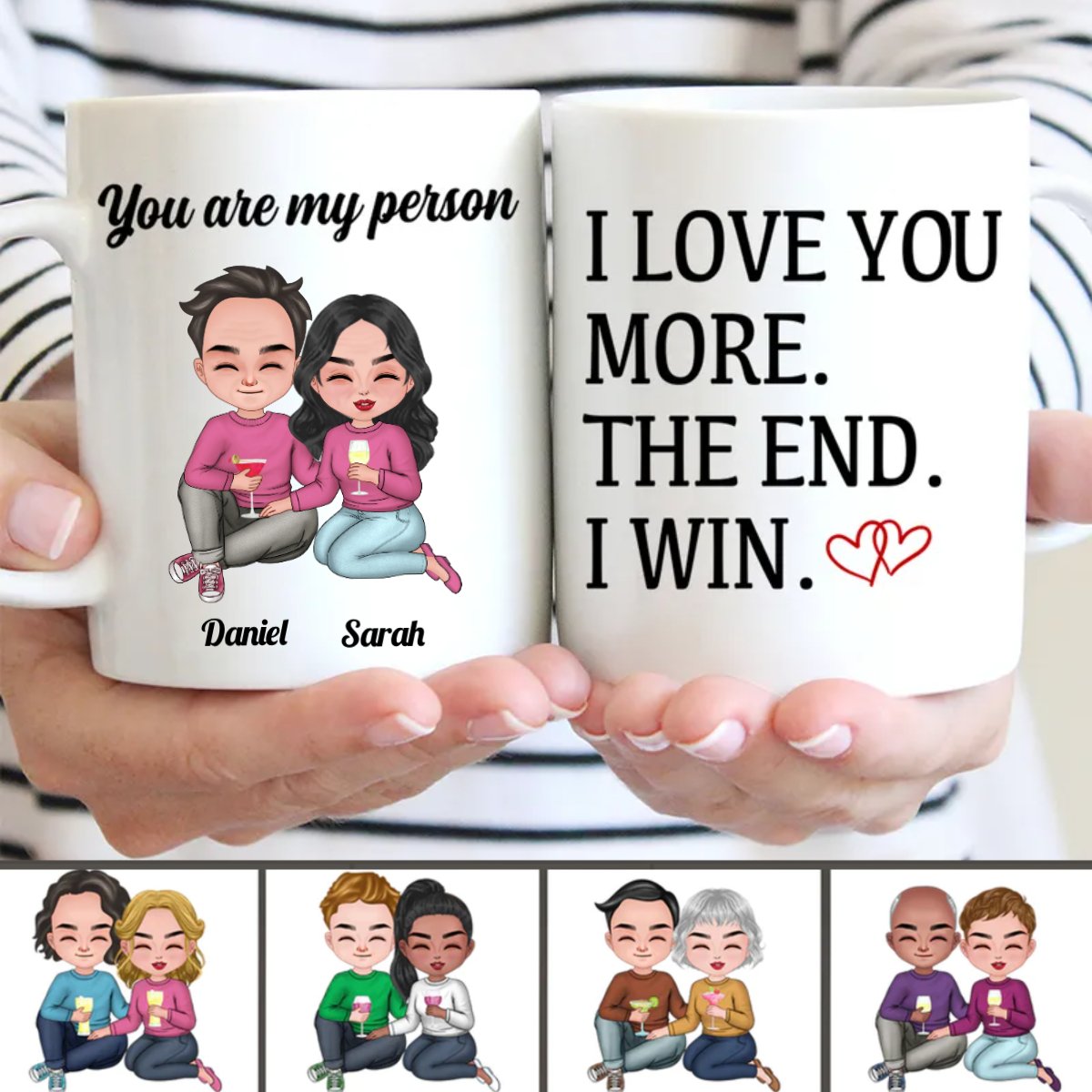 Couple - I Love You More The End I Win - Personalized Mug - Makezbright Gifts