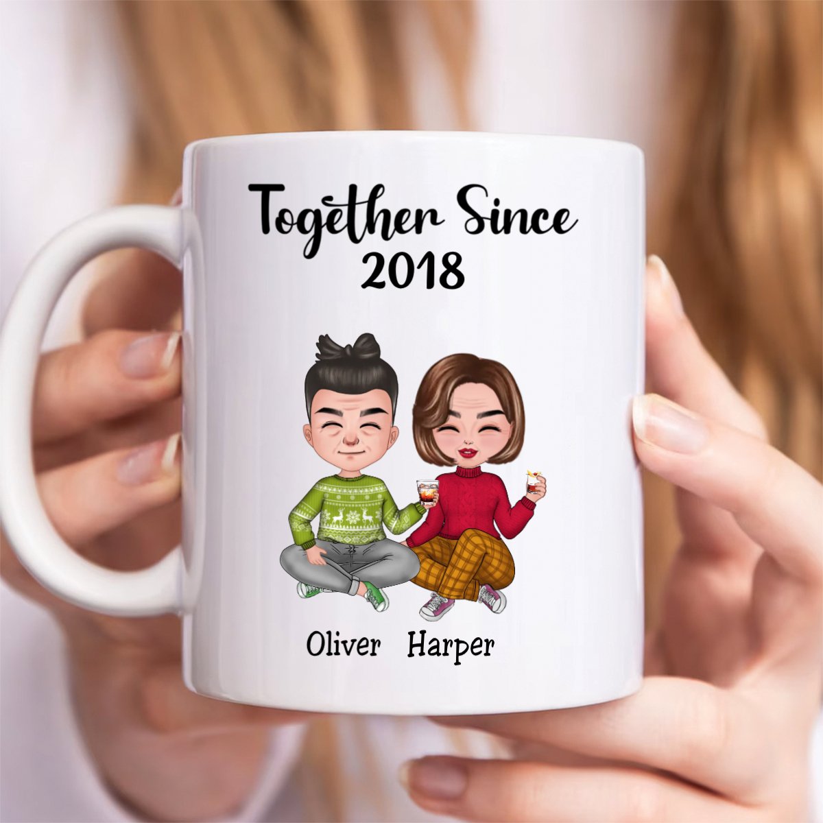 Couple - Together Since Husband And Wife - Personalized Mug - Makezbright Gifts