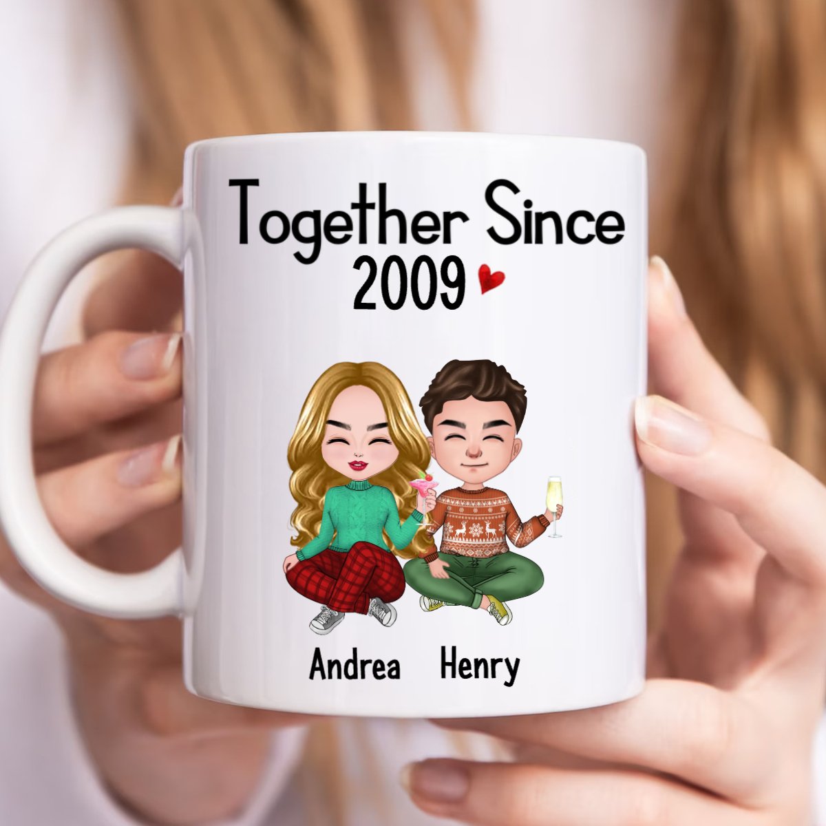 Couple - Together Since - Personalized Mug - Makezbright Gifts