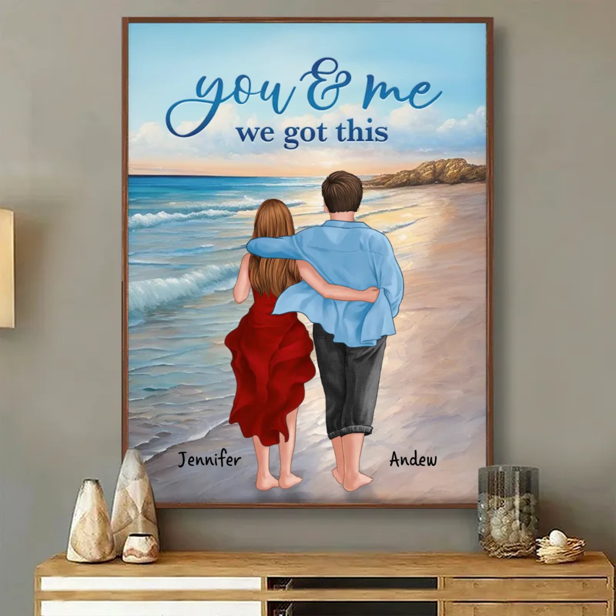 Couple - You & Me We Got This - Personalized Poster (HN) - Makezbright Gifts