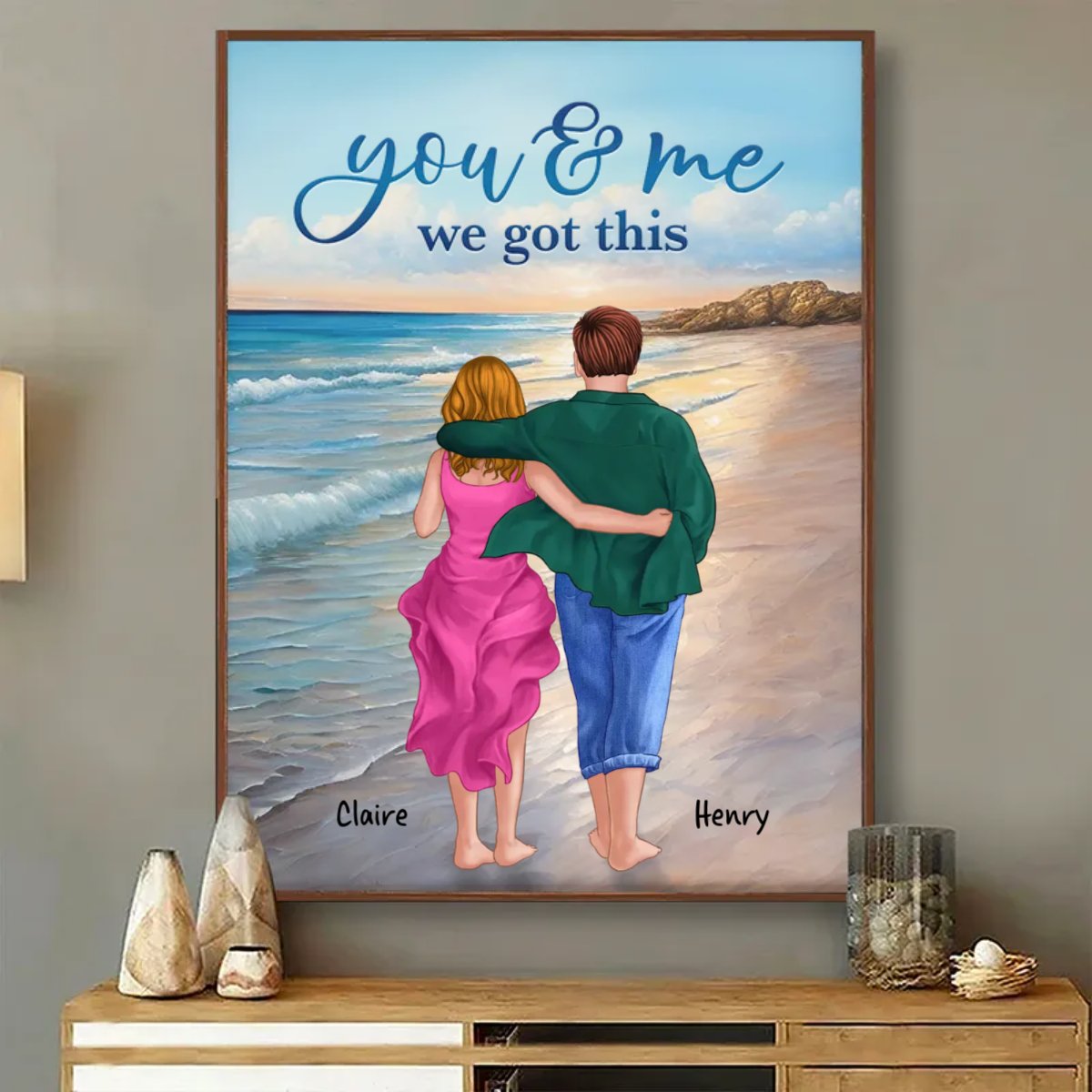 Couple - You & Me We Got This - Personalized Poster (HN) - Makezbright Gifts