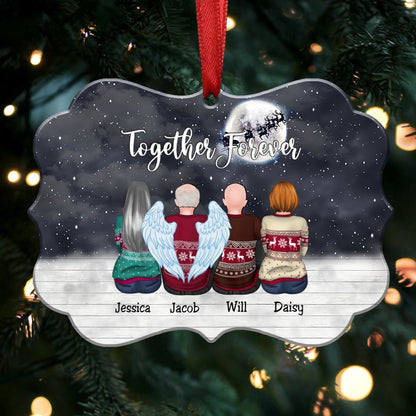 Custom Ornament - Together Forever - Personalized Christmas Ornament (Ver2) - Makezbright Gifts