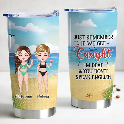 Customized 20oz Tumbler for the Fearless Souls - Keep Quiet and Hydrate On! - Makezbright Gifts